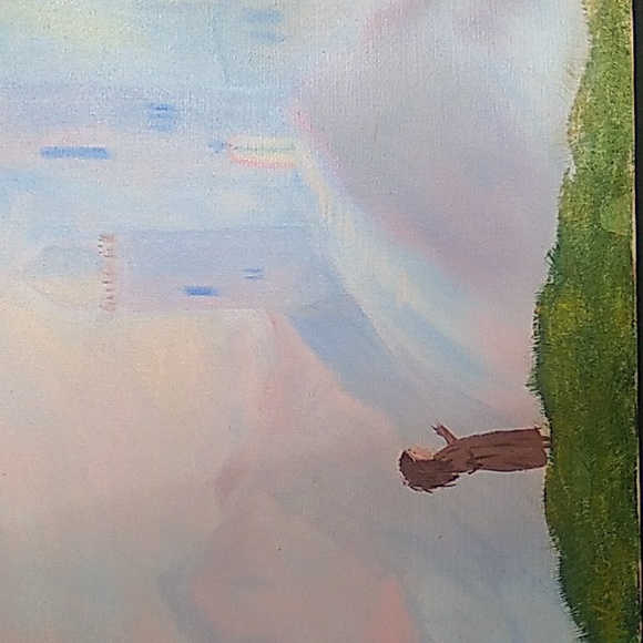 Castle in The Sky Hand-painted Canvas - Picture 3 of 5